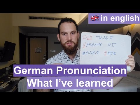 German Pronunciation - What I've Learned (in English) - YouTube