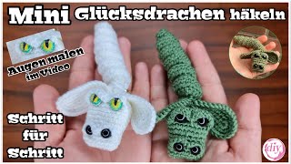 MiNi GLÜCKSDRACHEN häkeln 🐉 | Schritt für Schritt | Fuchur | Anleitung | Tutorial | Drache | Video