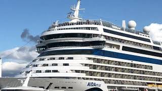 AIDA Mar verlässt am 26.07.2023 Warnemünde