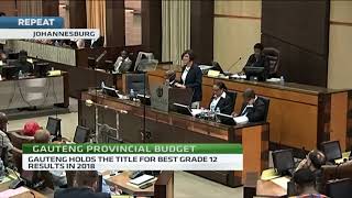 Gauteng MEC for Finance Barbara Creecy delivers provincial budget speech