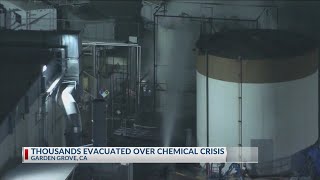 Thousands evacuated over chemical crisis
