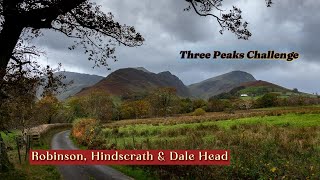 Three Peaks Challenge - Hiking on Robinson, Hindscrath & Dale Head & Beck Waterfall - Lake District