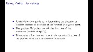 Module 7: Optimization in Multivariable Functions