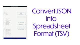 Custom JSON to TSV conversion