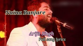 Lyrical:Naina Banjare-Patakha|Arijit Singh|Sanya Malhotra, Radhika Madan#arijitsingh#Lyrics M1