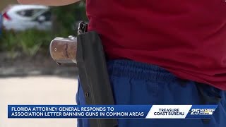 Florida attorney general warns Port St. Lucie HOA over gun restrictions