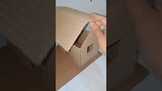 #shorts How To Make a beautiful Cardboard House.How to Make a Simple Cardboard Home.How to Make Home