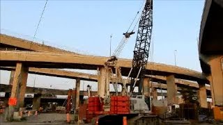 WALKING UNDER MONTREAL'S TURCOT INTERCHANGE FROM RUE NOTRE-DAME