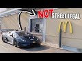 DRIVE THRU IN $1,000,000 LAMBORGHINI RACE CAR! (FUNNY REACTIONS) DRIVE THRU IN $1,000,000 LAMBORGHINI RACE CAR! (FUNNY REACTIONS)