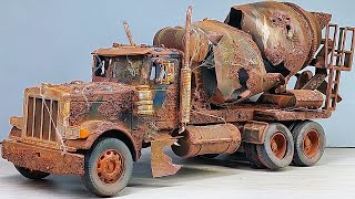 Restoration Mixer Truck Abandoned Peterbilt 379 | Rusty Cement Truck Restoration