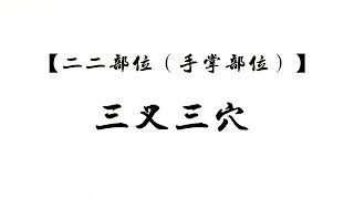 二二部位（手掌部位）08 三叉三穴  感冒二针