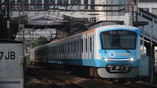 小田急5000形5055fもころん号急行新宿行き桜ヶ丘駅付近通過