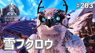 【ASA】モフモフ天使「雪フクロウ」をテイムするよ！ EP203［ARK Survival Ascended / エクスティンクション］