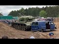 Centurion tank crushes cars