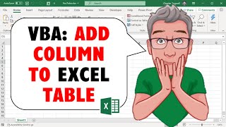 Excel VBA to Add Column to Excel Table
