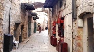 Visiting the Muslim Quarter of Jerusalem, Israel