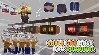 Building a Cable car base in Roblox 3008! | Roblox SCP 3008 House ideas