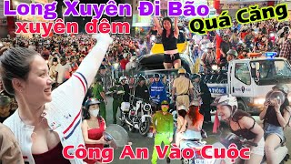 Long Xuyên  An Giang đi bão xuyên đêm Công An phải vào cuộc xử lý những quái xế quá căng