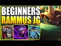 HOW TO PLAY RAMMUS JUNGLE FOR BEGINNERS IN-DEPTH GUIDE S13! - Best Build/Runes S+ League of Legends