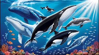 Top 10 Whales and Dolphins | Educational Sea Animal Video for Kids