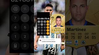 Is lautaro martínez ovr correct in fc 25#foryou#fifa#fc25#football