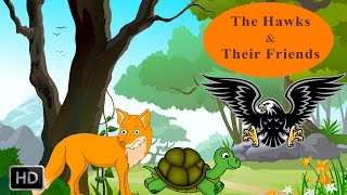 Jataka Tales - The Hawks \u0026 Their Friends - Moral Stories fr Children - Animated Cartoon/Kids