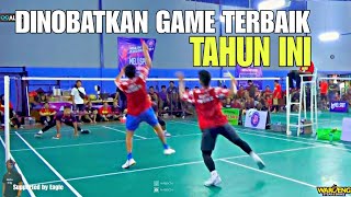 KELAS BANGET MAINNYA ! SUPER SERU DAMAS vs RAFI di Tarung Bebas Badminton Gendongan