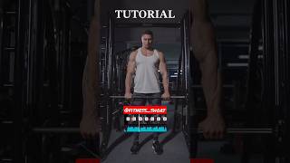 Fitness short VN Editing Tutorial