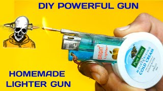 How To Make POWERFUL GUN Using Lighter And Pen.How To Make POWERFUL GUN At Home Easily.DIY Mini GUN.