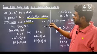 Prove that every chain is a distribution lattice in Tamil Discrete Mathematics in Tamil Unit 5