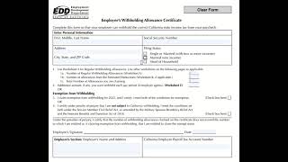 Edd State Witholding Form