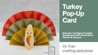 Paper Pumpkin September 2021 Alternative | Turkey Pop-Up Card | Haunts & Harvest