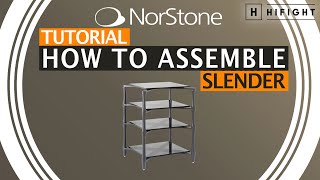 Norstone Slender - How to assemble HiFi rack (English version)