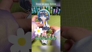 How to make paper doll puppet mavable #paperdoll #papercraft #drawsoeasyanime
