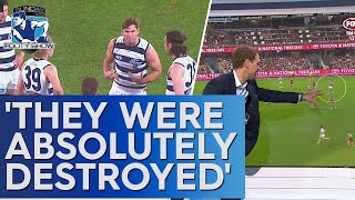 Why Tom Hawkins' in-game rev up was for the wrong teammates - Sunday Footy Show | Footy on Nine