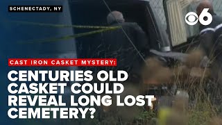 Bones and cast-iron casket found in Schenectady may reveal lost cemetery