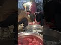 菏泽大哥卖卤肉，先炸后卤，自称天下第一脸 小食光光 美食探店 中国美食