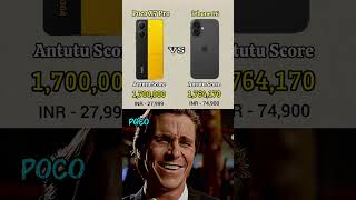 Poco X7 Pro vs iPhone 16 #shorts #foryou #smartphone #viralshorts #comparison #vs #explore #mobile