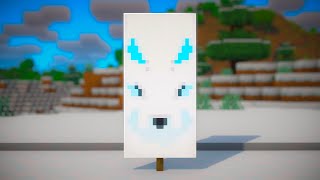 How to Make an Arctic Fox Banner in Minecraft | Easy Winter Banner Tutorial