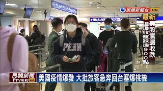 留學生逃回台！穿防護衣搭機22小時不敢脫－民視新聞