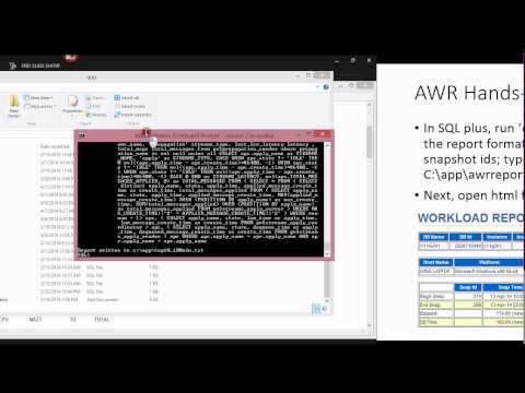 Oracle Automatic Workload Repository AWR And Active Session History ASH Tutorial 2