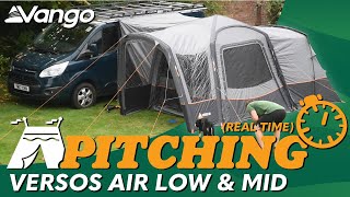 Vango Versos Air Awning Pitching \u0026 Packing (Real Time) Video