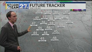 Tracking clouds for Sunday