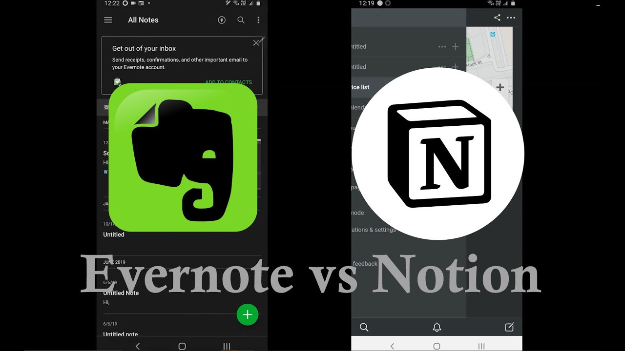 Evernote Vs Notion (Desktop And Mobile | 2020) - Ultimate Side-by-Side ...