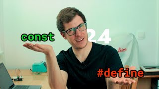 #define vs const - symbolic constants or constant variables? (Arduino Uno Programming for Beginners)
