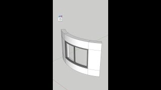 Sketchup Plugin(스케치업 루비[플러그인])(Shape Bender - window) #shorts