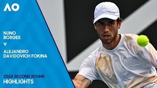 Nuno Borges v Alejandro Davidovich Fokina Highlights | Australian Open 2024 Second Round