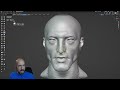 female head from male head from sphere blender sculpting session