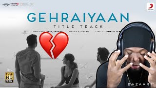 Gehraiyaan Title Track - Official Video | Deepika Padukone, Siddhant, Ananya, Dhairya | (REACTION)