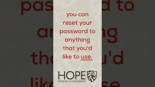 Reset Your Canvas Password